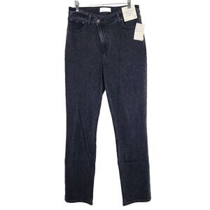 Abercrombie & Fitch NWT 90s Slim Straight Jean Womens 30 Black Ultra High Rise